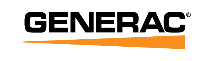 Logotipo de Generac con detalle en naranja